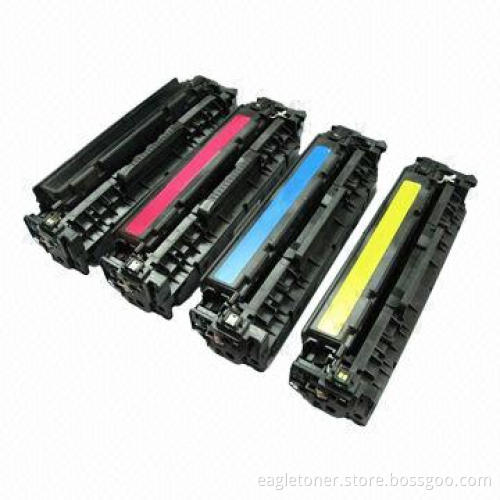 Compatible Color Toner Cartridges for HP CC530/1/2/3A, High-print Effect